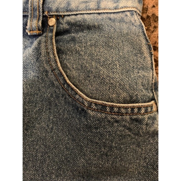 Vintage Sam & Libby 90's Denim Maxi Slit A Line Skirt Size 5/6 Modest Hong Kong - Picture 11 of 16